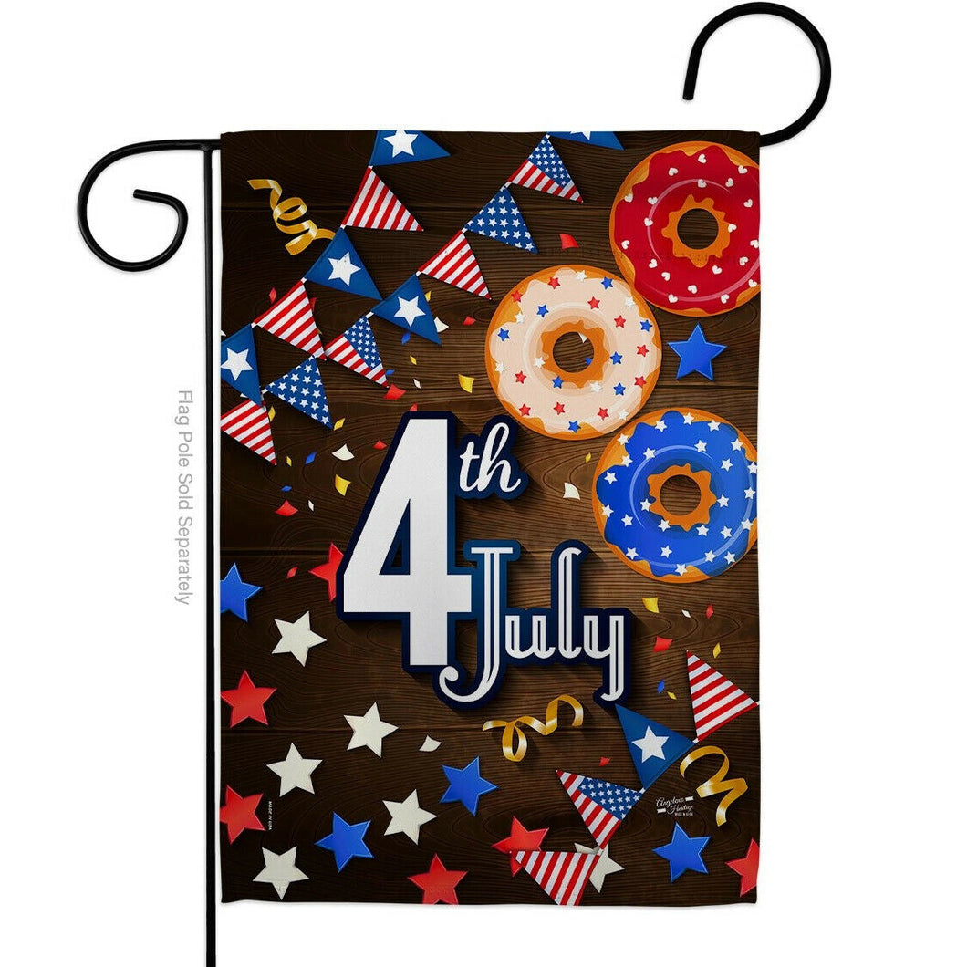 Two Group Flag 4th July Americana Fourth of Sweet Decor Flag