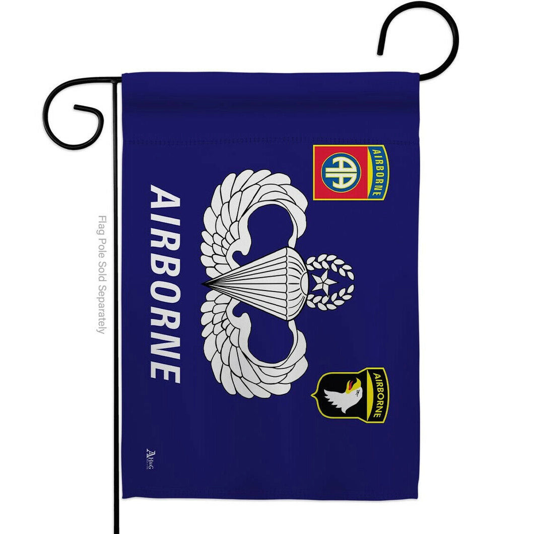 Two Group Flag Airborne Armed Forces Military Army Decor Flag