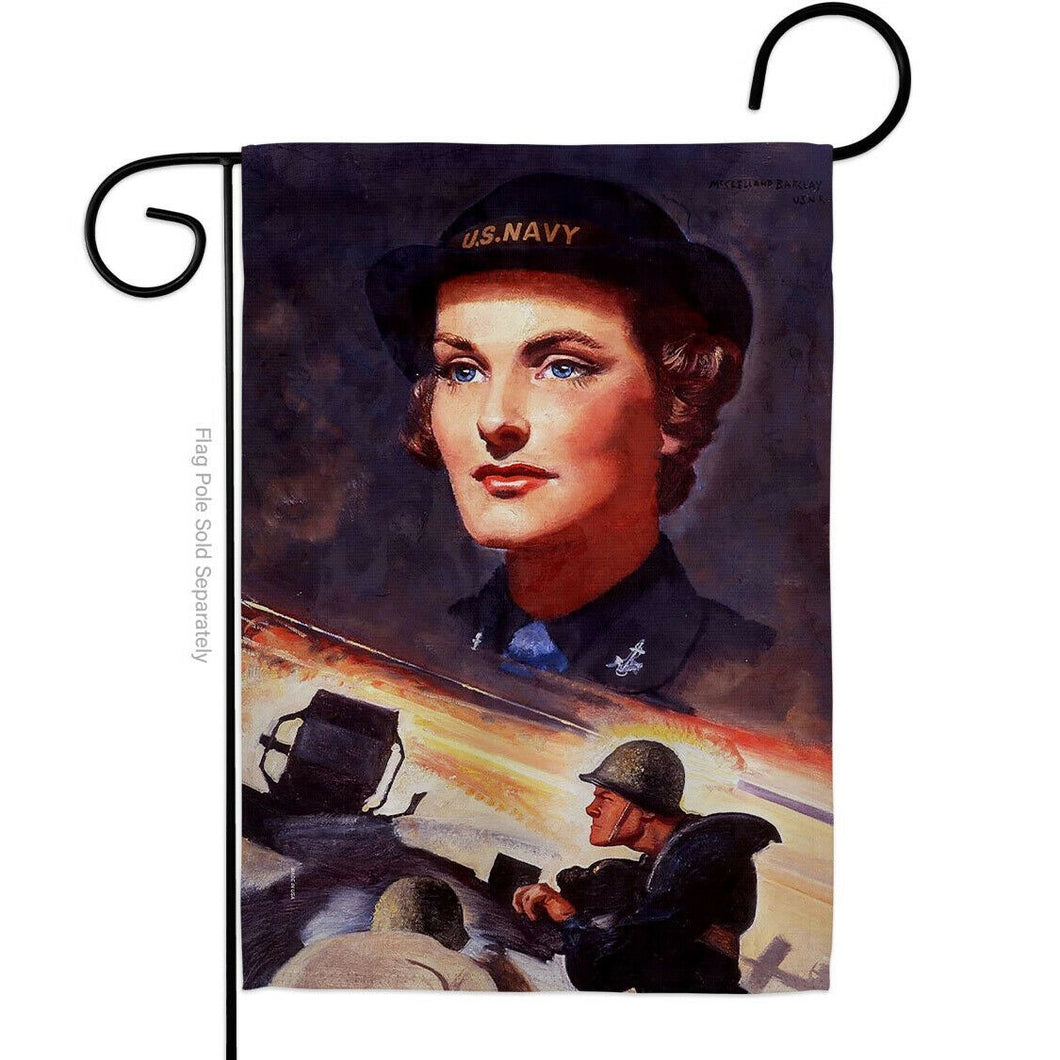 Two Group FlagAVEith Gun Crew Military Navy US Historic Decor Flag