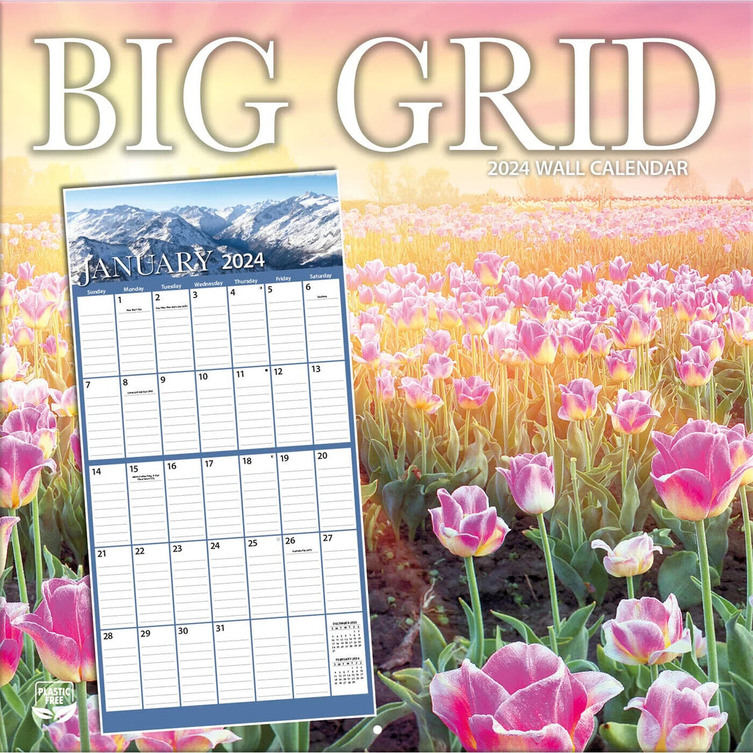 Turner Big Grid 2024 Wall Calendar