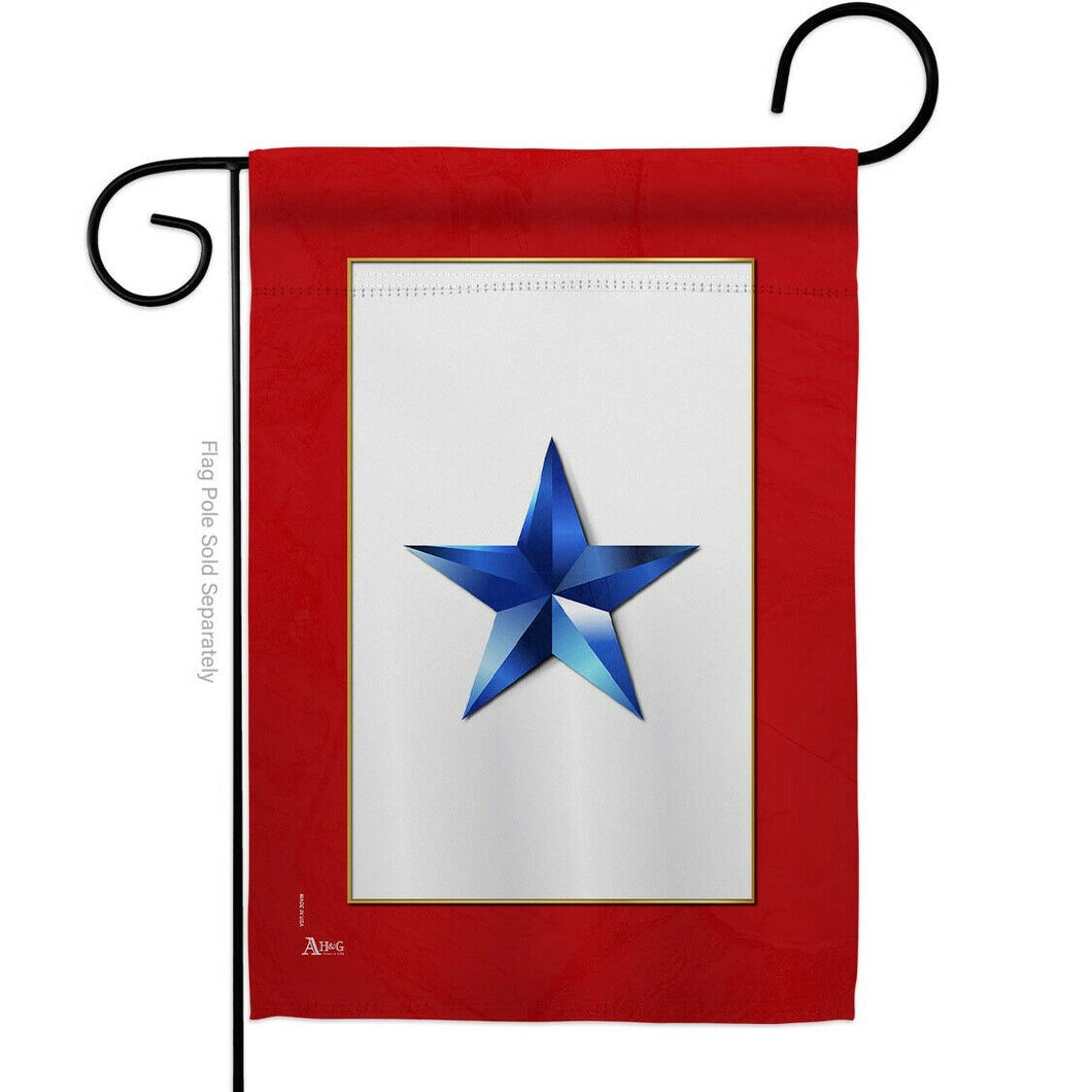 Two Group Flag Flag Blue Star Military Service Garden House 2-Sided Home