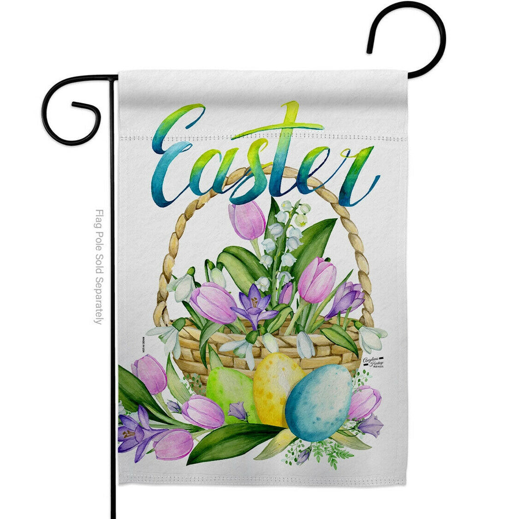 Two Group Flag Flag Spring Easter Baskets Floral Garden House 2-Sided Hom