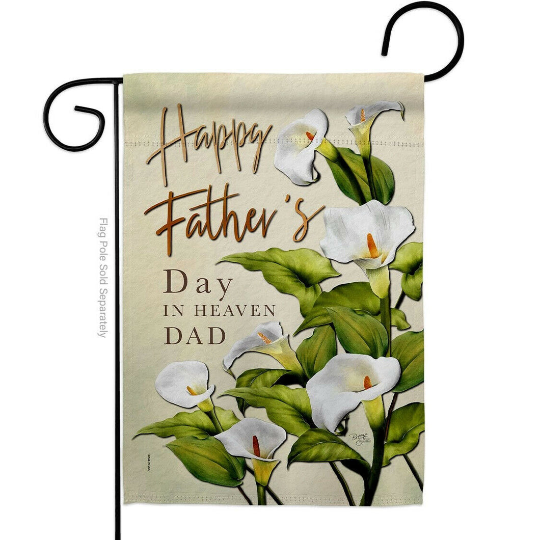 Two Group Flag Father's Day In Heaven Family Father Floral Decor Flag