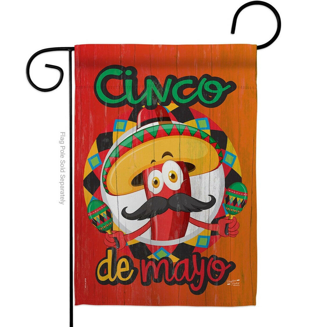Two Group Flag Amigo Chili Cinco de Mayo Summertime Vegetable Mexico Flag