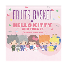 Load image into Gallery viewer, Trends International Fruits Basket x Hello Kitty 2024 12 x 12 Wall Calendar
