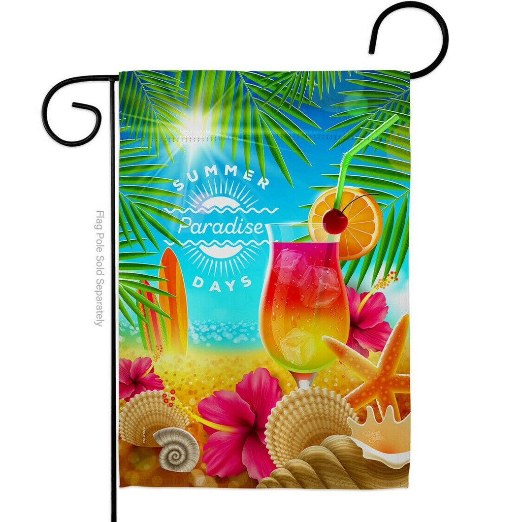 Two Group Flag Summer In Paradise Summertime Fun and Sun Cocktail Flag