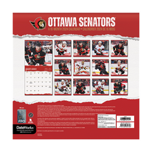 Load image into Gallery viewer, Trends International NHL Ottawa Senators 2024 12 x 12 Wall Calendar
