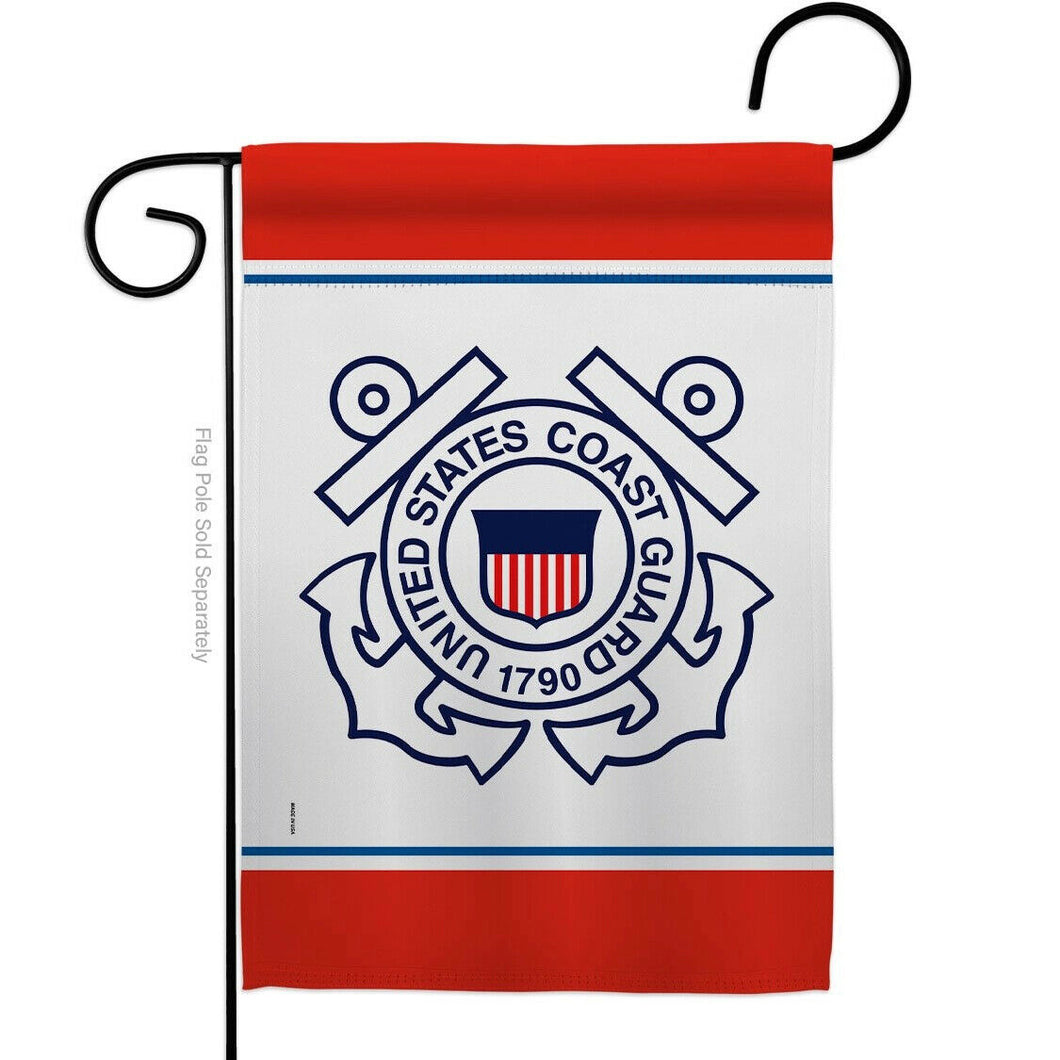 Two Group Flag US Coast Guard Armed Forces Military Decor Flag