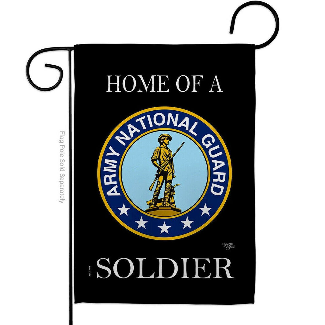 Two Group Flag Home of National Guard Soldier Military Army Decor Flag
