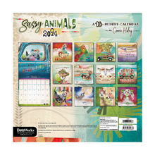 Load image into Gallery viewer, Trends International Sassy Animals by Connie Haley 2024 12 x 12 Wall Calendar
