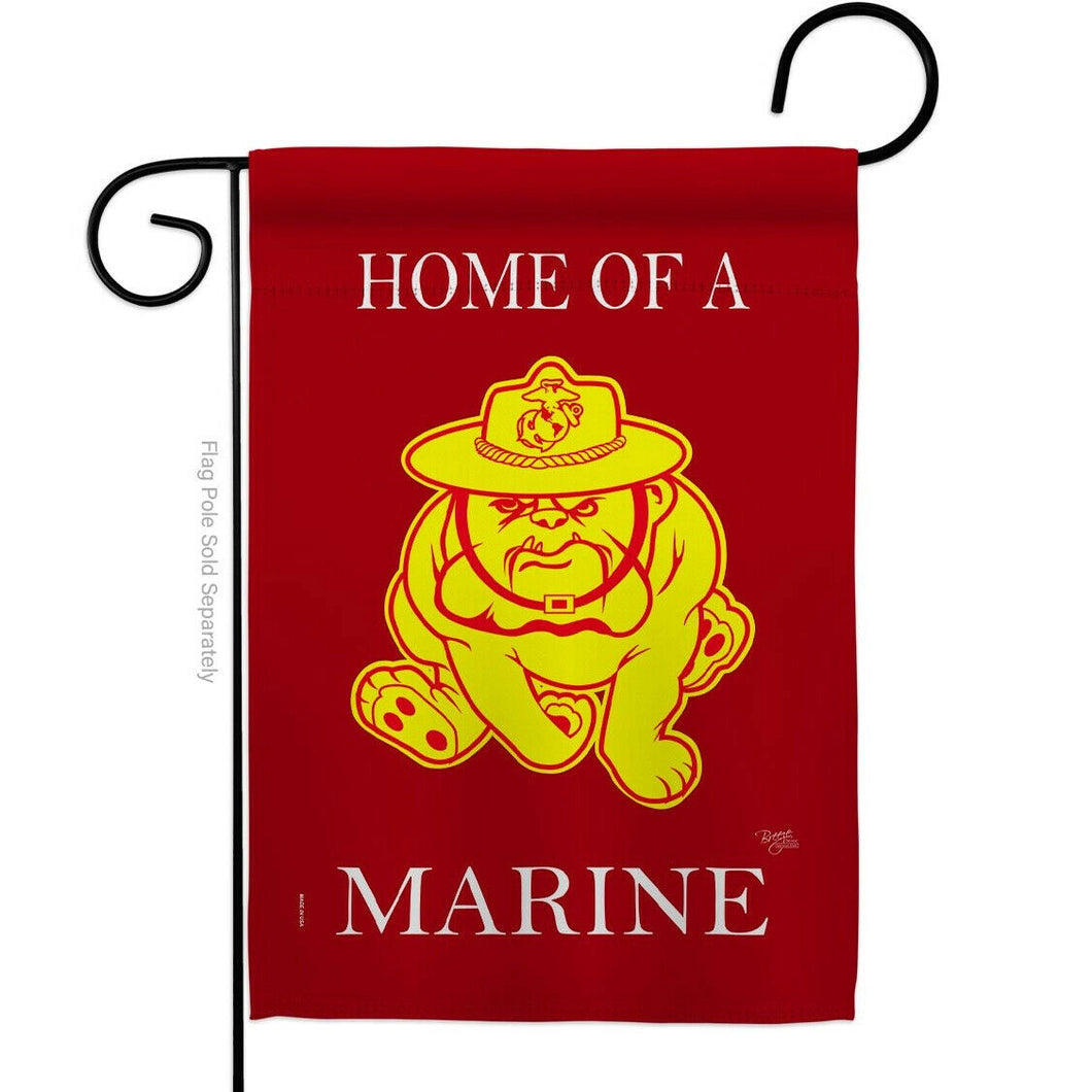 Two Group Flag Home of Marine Dog Armed Forces Military Corps Decor Flag