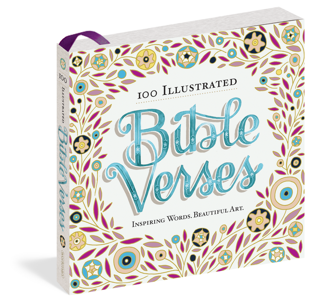 Workman 100 Illustrated Bible Verses Inspiring Words. Beautiful Art.