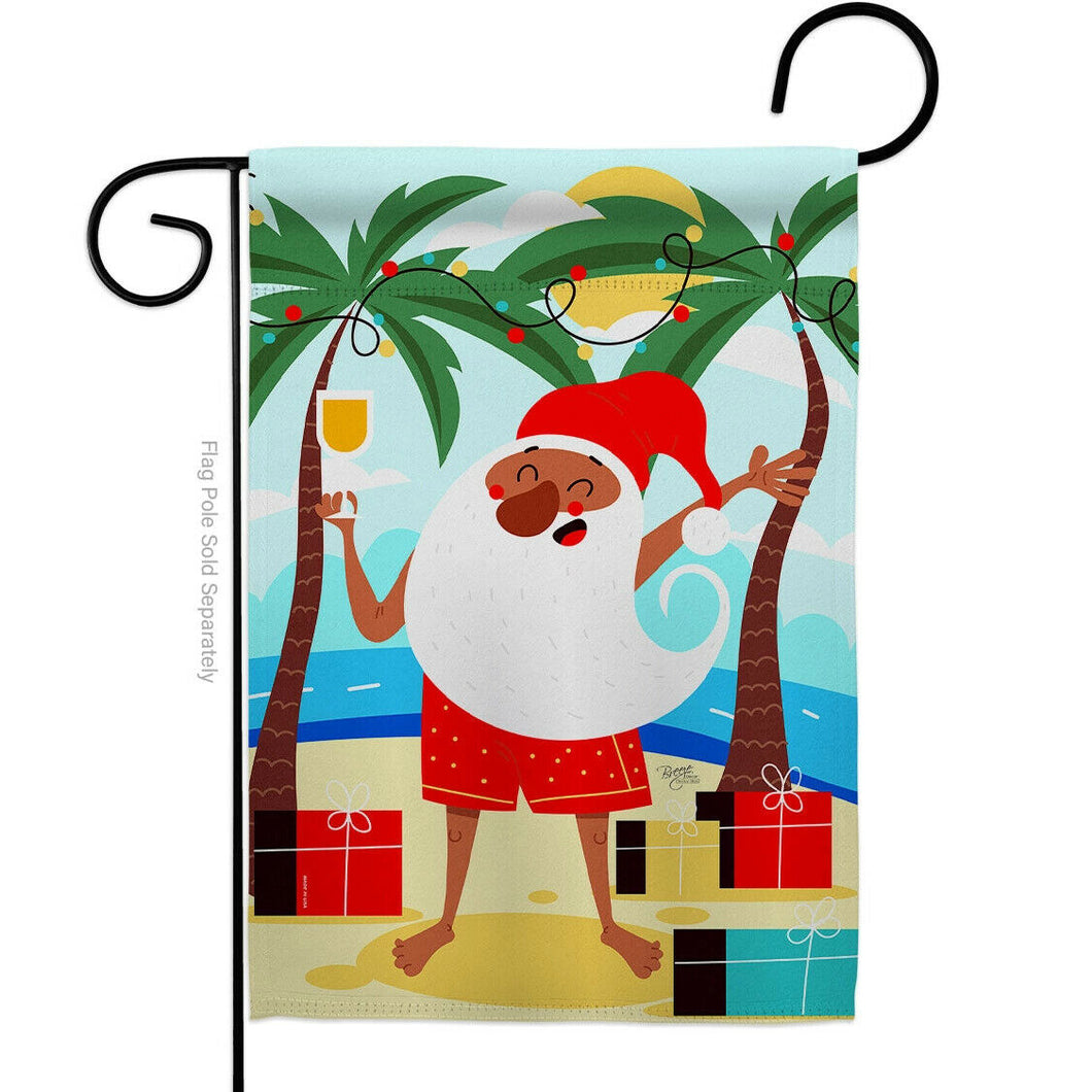 Two Group Flag Flag Santa Vacation Christmas July Garden House 2-Sided