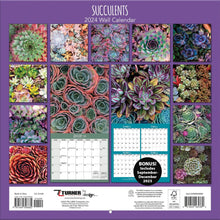 Load image into Gallery viewer, Turner Succulents 2024 Wall Calendar
