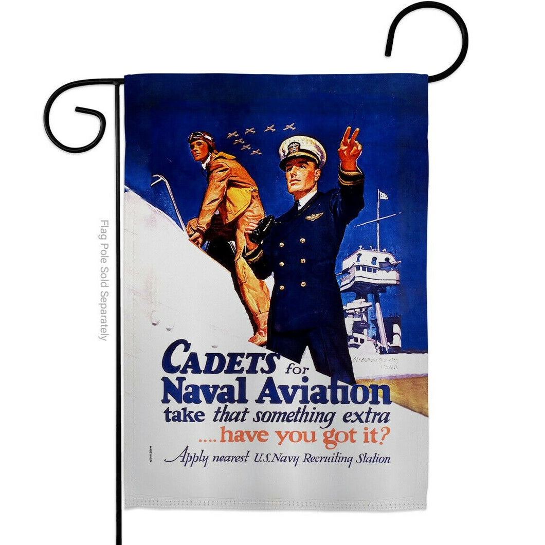 Two Group Flag Cadets for Naval Aviation Military Navy US Historic Flag