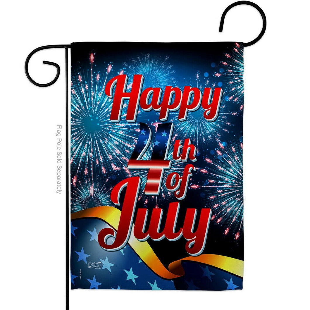 Two Group Flag Happy 4th of July Americana Fourth Decor Flag
