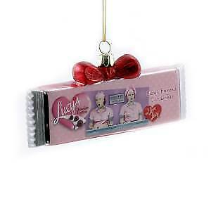 I Love Lucy Chocolate Bar Glass Ornament