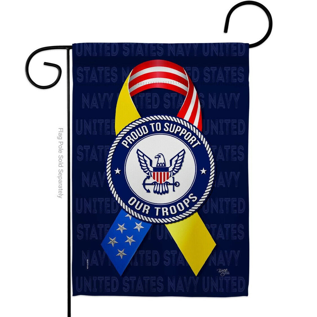 Two Group Flag Support Navy Troops Armed Forces Military Decor Flag