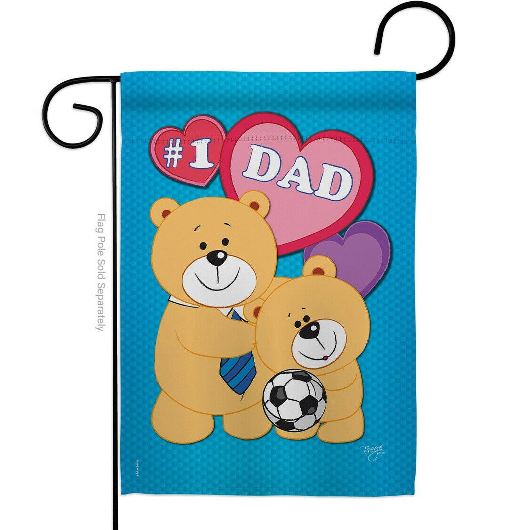Two Group Flag Love Dad Family Father Day Decor Flag