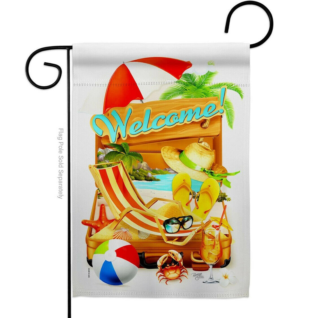 Two Group Flag Reday For Summer Coastal Beach Decor Flag