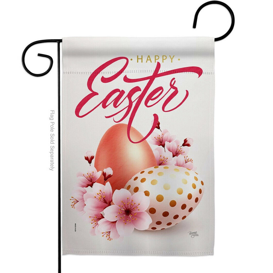 Two Group Flag Easter Blooming Springtime Floral Decor Flag