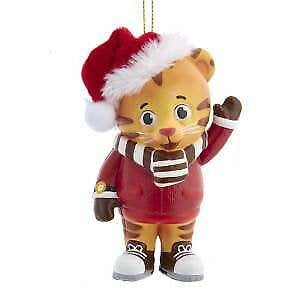 Kurt Adler Daniel Tiger With SANTA HAT ORNAMENT