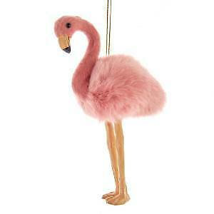 Furry Flamingo Ornament