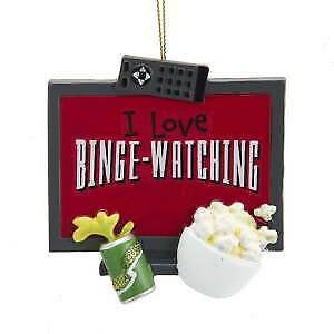 I Love Binge-Watching Sign Ornament