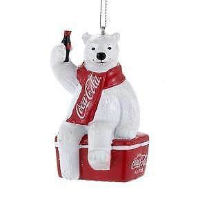 Coca-Cola® Bear On Cooler Ornament