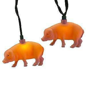 UL 10-Light Pink Pig Light Set